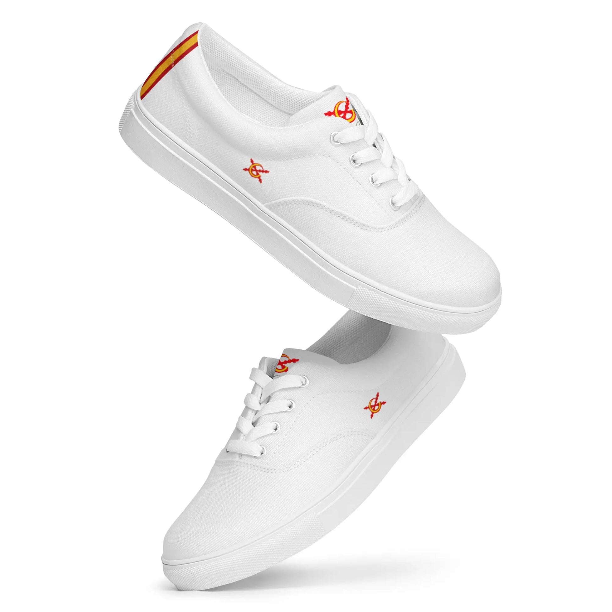 Comprar Zapatillas España trasera blanca hombre Bandera España La Flamenca de Borgoña Patricia Muñoz VOX