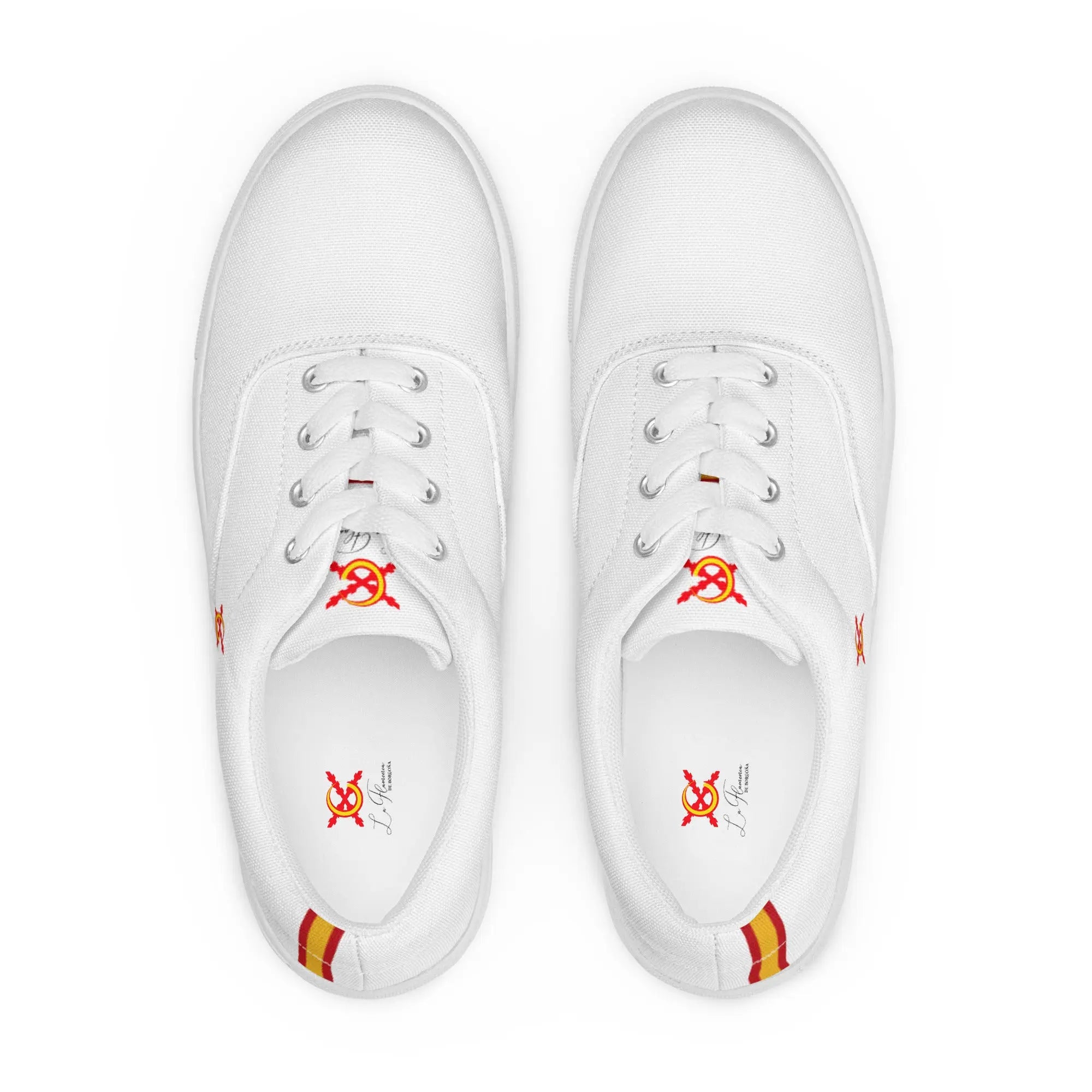 Comprar Zapatillas España trasera blanca hombre Bandera España La Flamenca de Borgoña Patricia Muñoz VOX