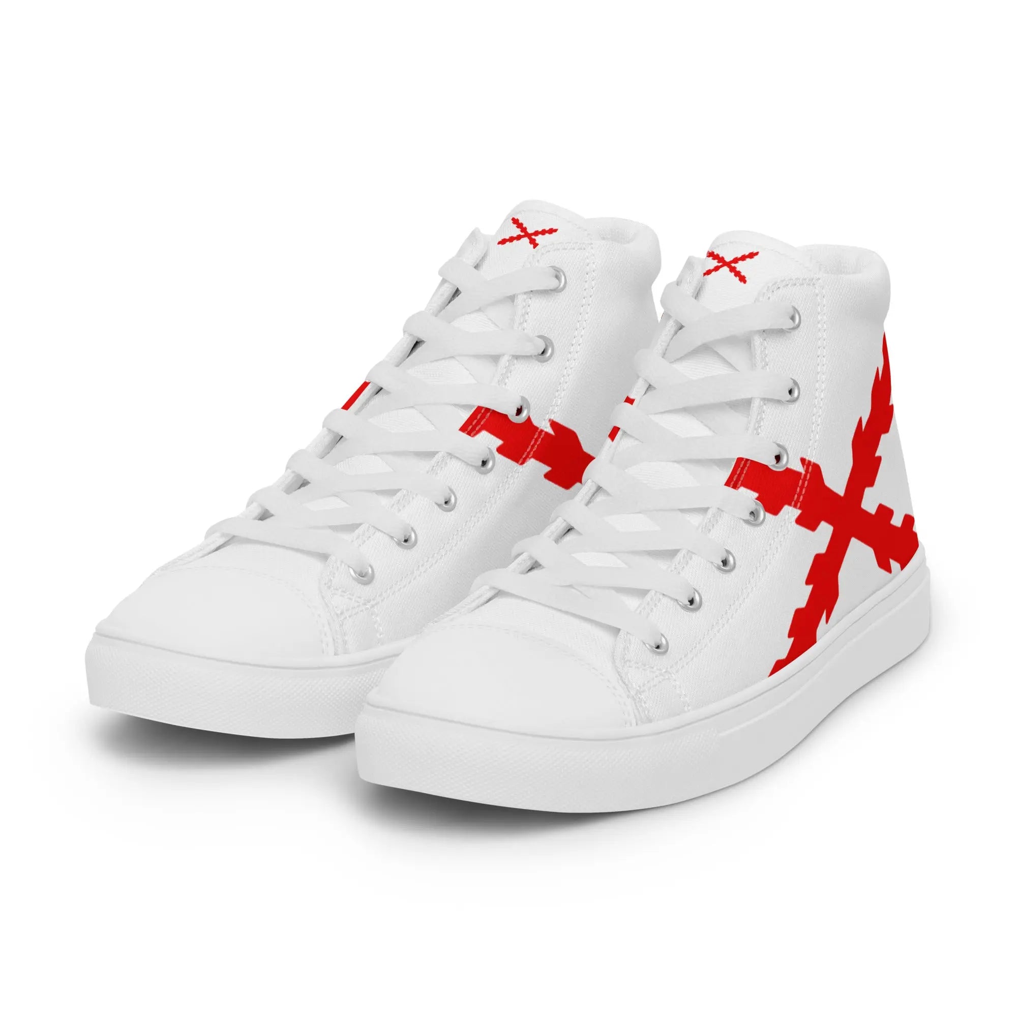 Comprar Zapatillas lona alta Cruz de Borgoña grande Bandera España La Flamenca de Borgoña Patricia Muñoz VOX