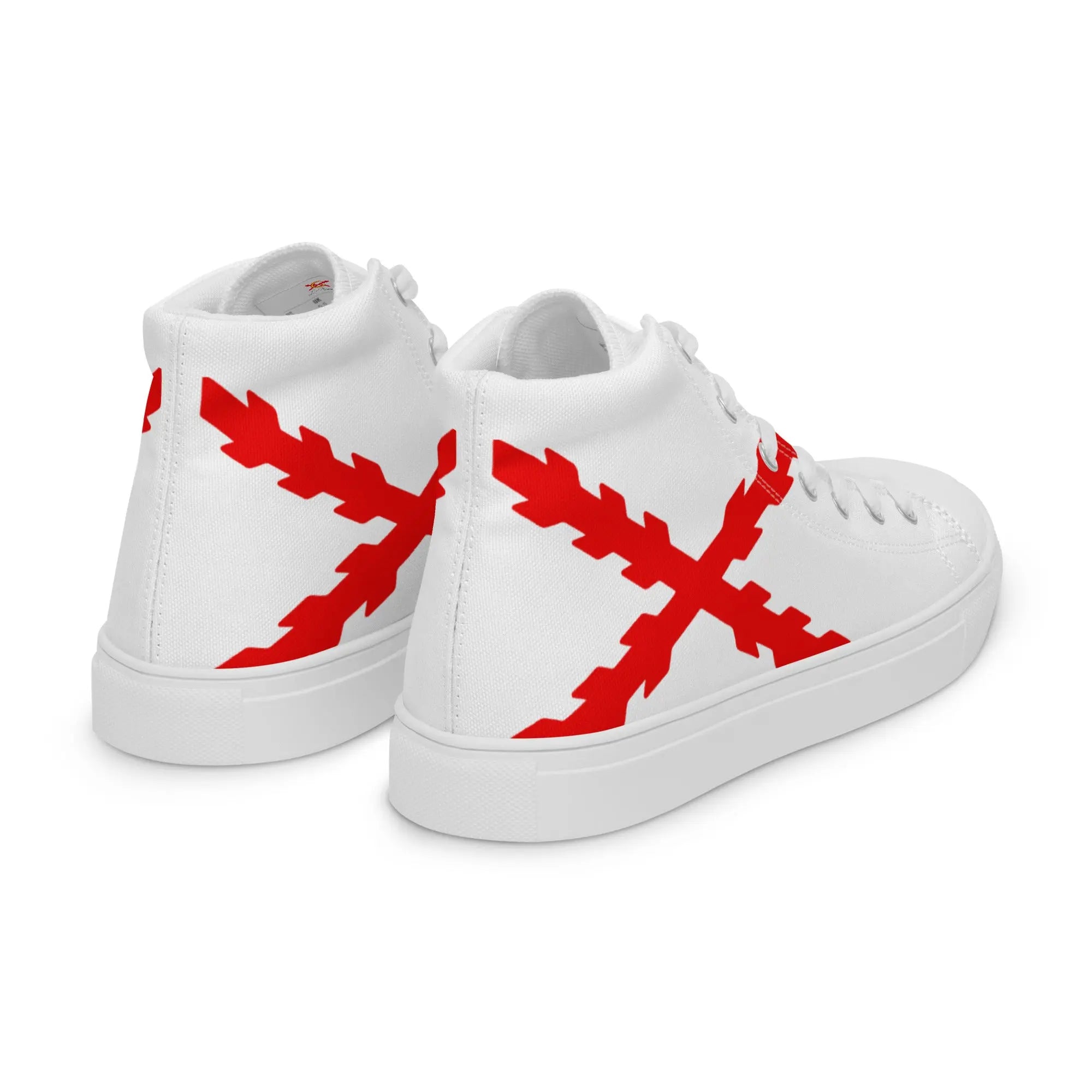 Comprar Zapatillas lona alta Cruz de Borgoña grande Bandera España La Flamenca de Borgoña Patricia Muñoz VOX