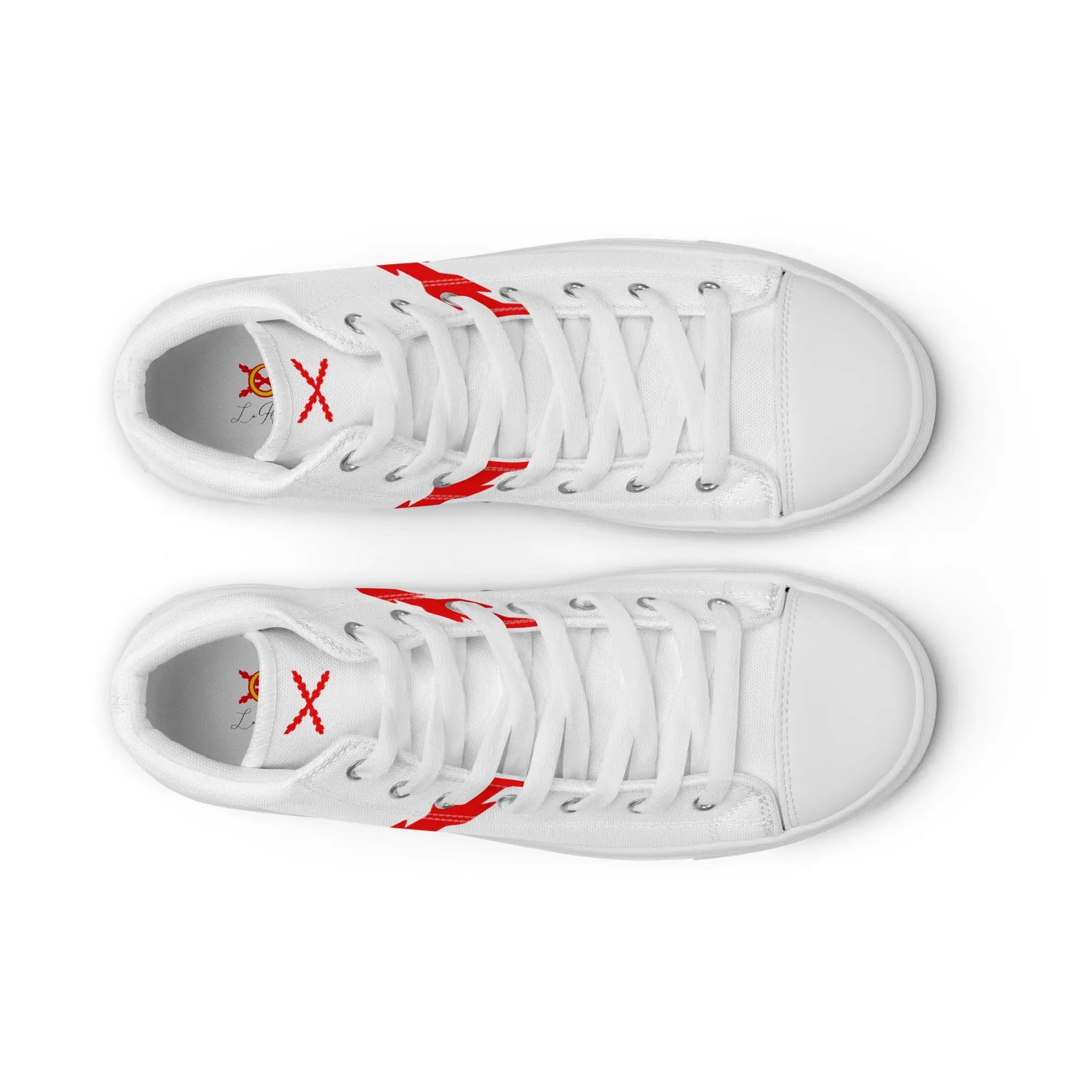 Comprar Zapatillas lona alta Cruz de Borgoña grande Bandera España La Flamenca de Borgoña Patricia Muñoz VOX