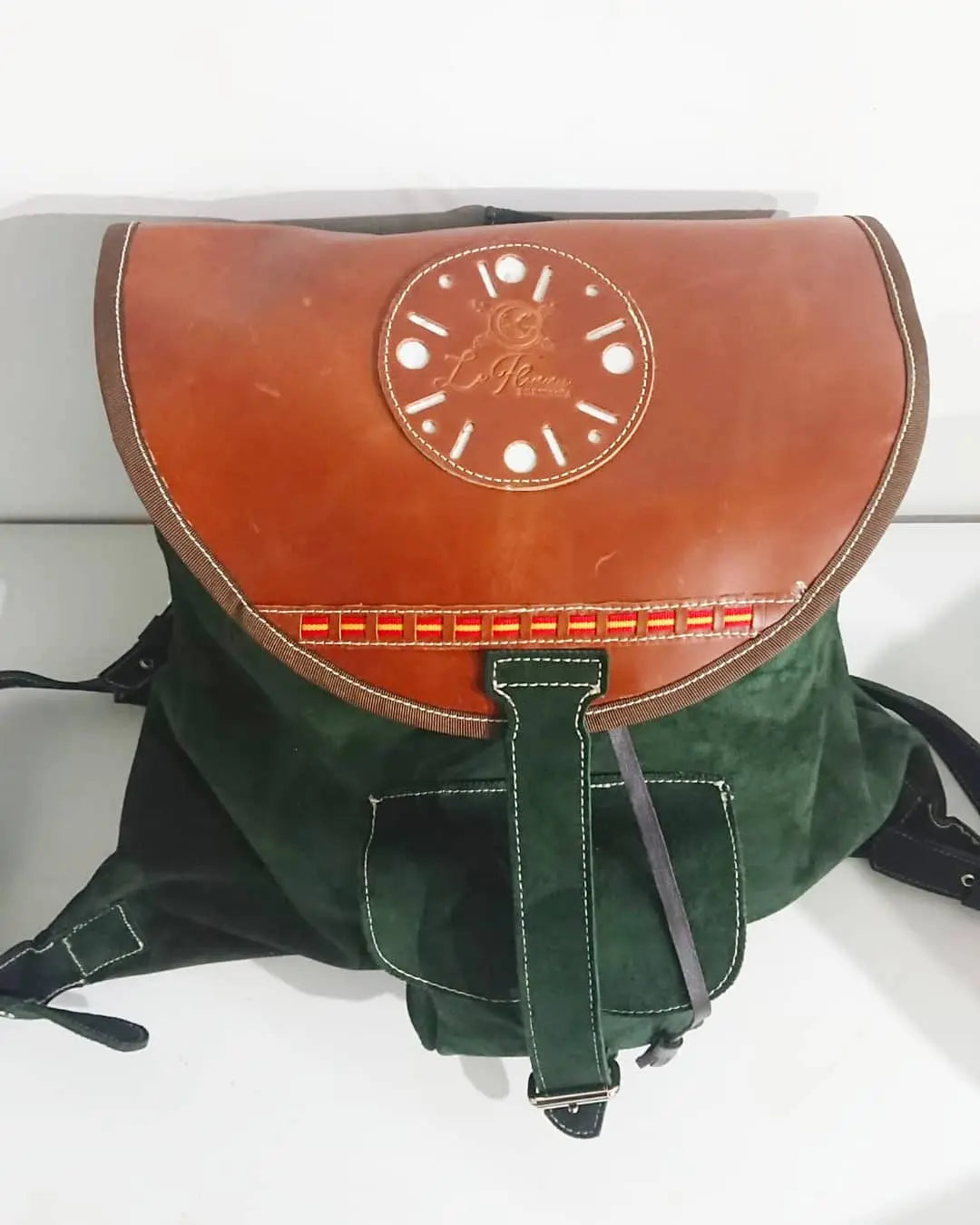 Comprar Zurrón Bandera España grande serraje Bandera España La Flamenca de Borgoña Patricia Muñoz VOX